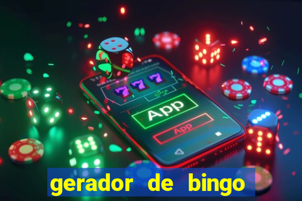 gerador de bingo cha de bebe